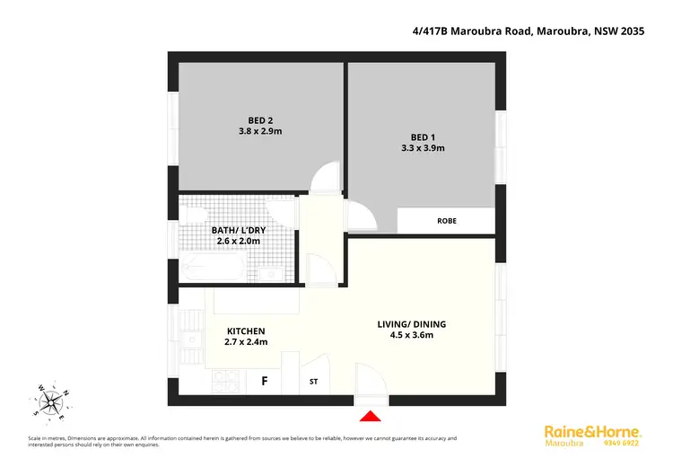 Floorplan of Homely unit listing, 4/417B Maroubra Road, Maroubra NSW 2035