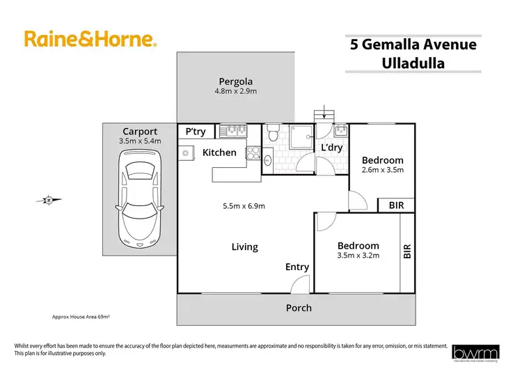 Floorplan of Homely house listing, 5 Gemalla Place, Ulladulla NSW 2539
