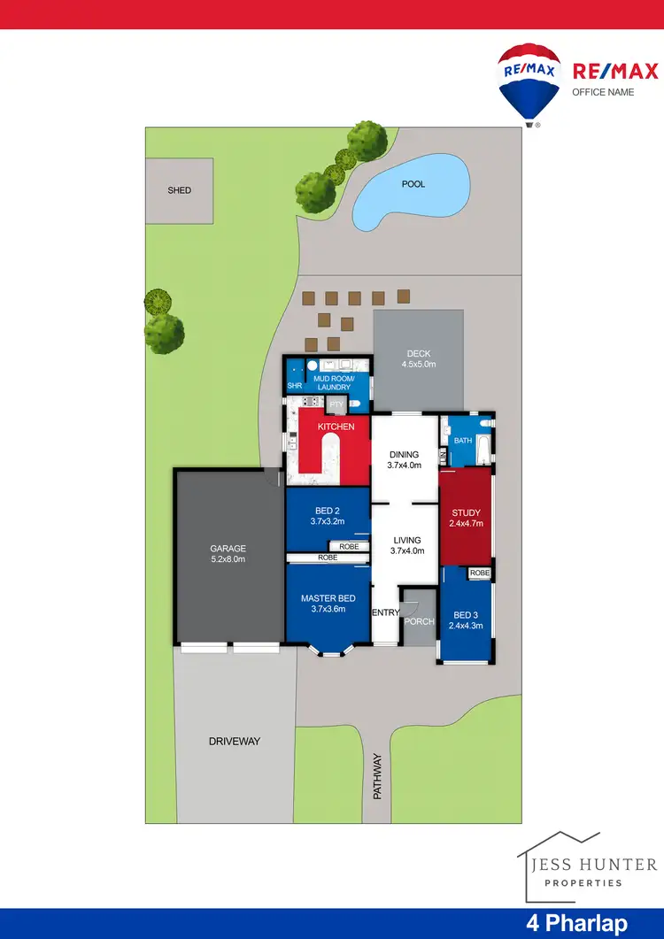 Floorplan of Homely house listing, 4 Pharlap Parade, Ooralea QLD 4740