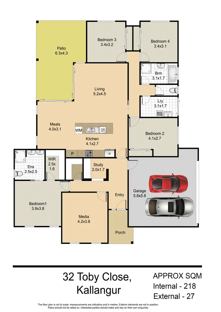 Floorplan of Homely house listing, 32 Toby Close, Kallangur QLD 4503