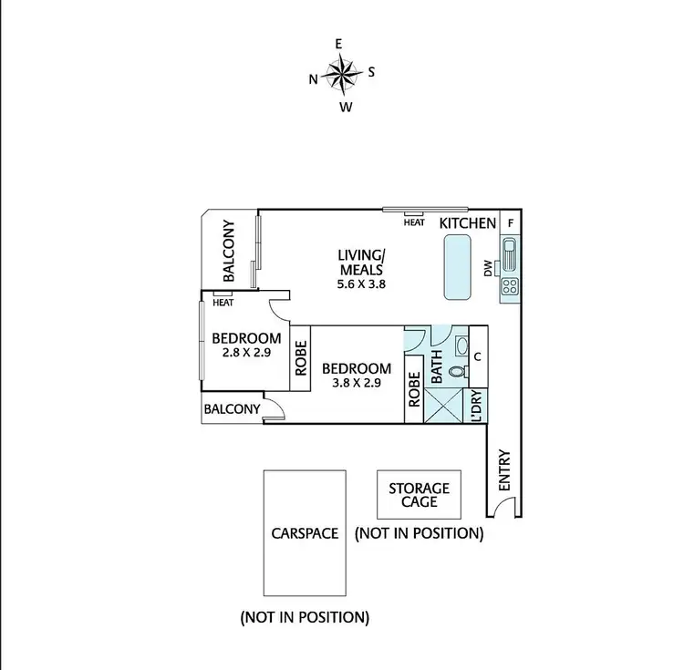 Floorplan of Homely apartment listing, 503/377 Burwood Road, Hawthorn VIC 3122