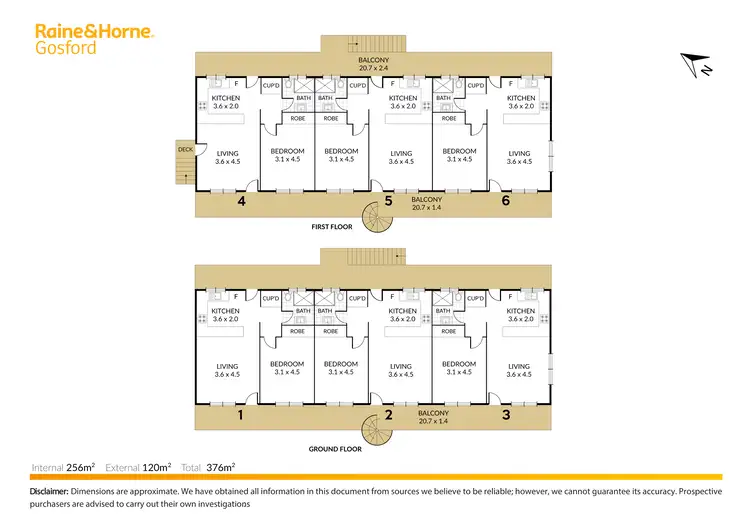 Floorplan of Homely block of units listing, 1-6/71 Henry Parry Drive, Gosford NSW 2250