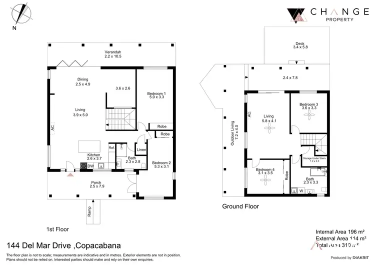 Floorplan of Homely house listing, 144 Del Mar Drive, Copacabana NSW 2251
