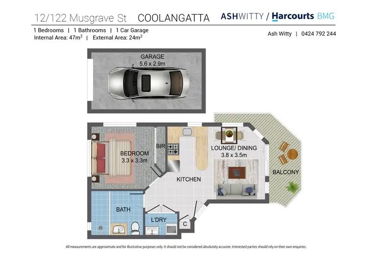 Floorplan of Homely apartment listing, 12/122 Musgrave Street, Coolangatta QLD 4225