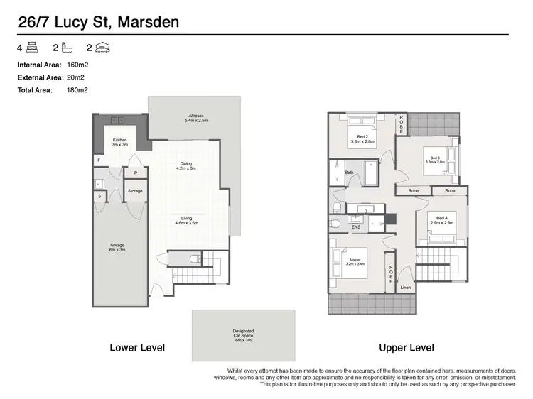 Floorplan of Homely townhouse listing, 26/7-17 Lucy Street, Marsden QLD 4132