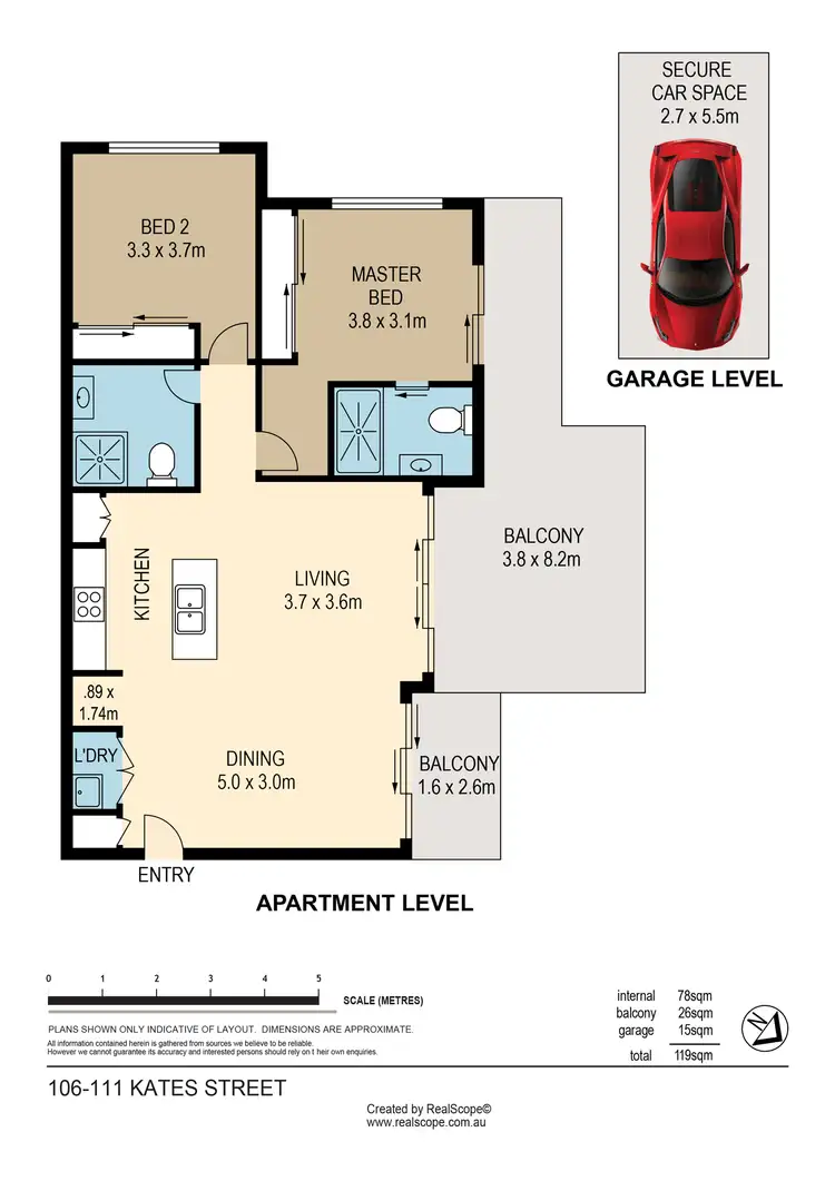 Floorplan of Homely unit listing, 106/111 Kates Street, Morningside QLD 4170