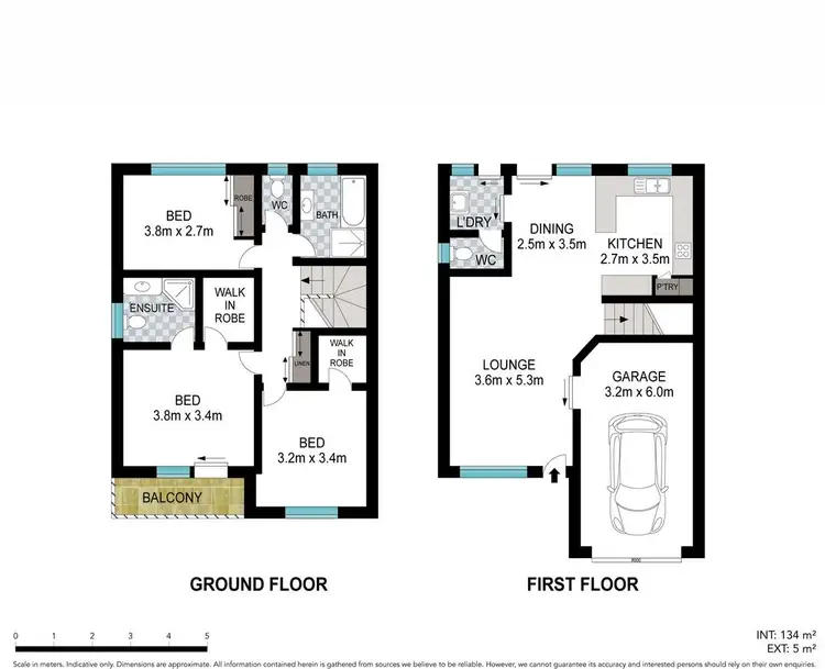 Floorplan of Homely townhouse listing, 3/11 TRIPCONY PLACE, Wakerley QLD 4154