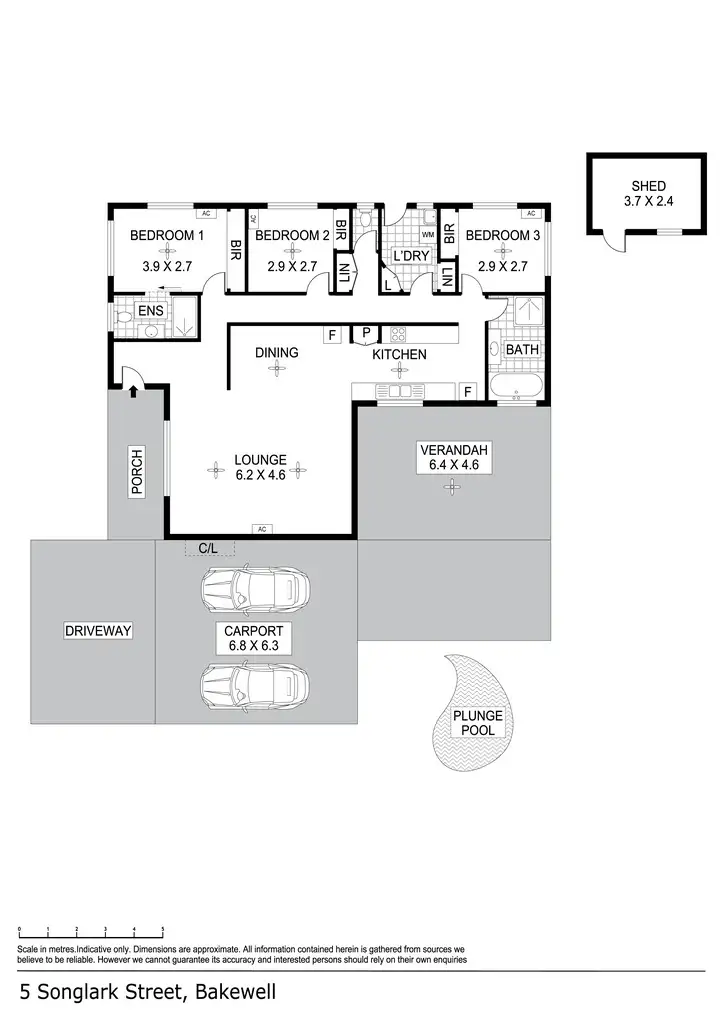 Floorplan of Homely house listing, 5 Songlark Street, Bakewell NT 832