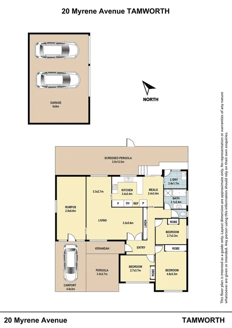 Floorplan of Homely house listing, 20 Myrene Avenue, Tamworth NSW 2340