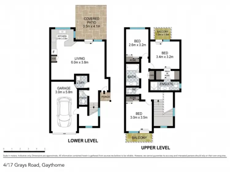 Floorplan of Homely townhouse listing, 4/17 Grays Road, Gaythorne QLD 4051