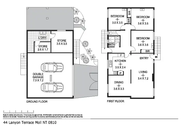 Floorplan of Homely house listing, 44 Lanyon Terrace, Moil NT 810