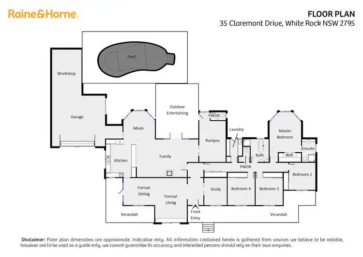 Floorplan of Homely house listing, 35 Claremont Drive, White Rock NSW 2795