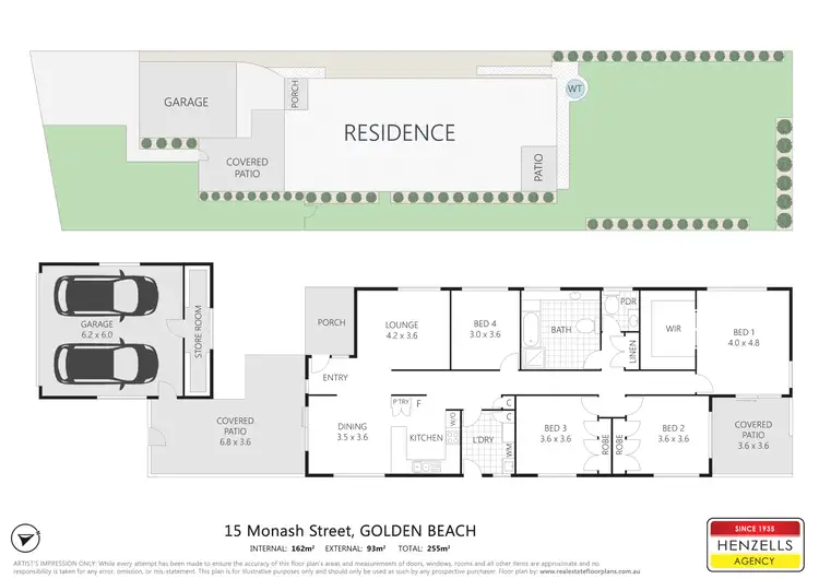 Floorplan of Homely house listing, 15 Monash Street, Golden Beach QLD 4551