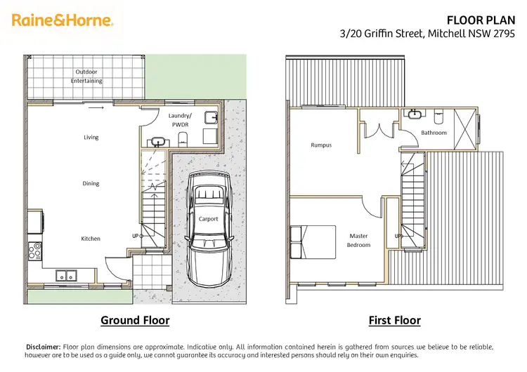 Floorplan of Homely house listing, 3/20 Griffin Street, Mitchell NSW 2795