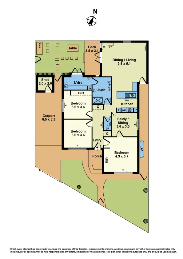Floorplan of Homely house listing, 4 Paine Street, Newport VIC 3015