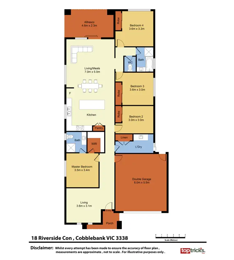 Floorplan of Homely house listing, 18 Riverside Concourse, Cobblebank VIC 3338