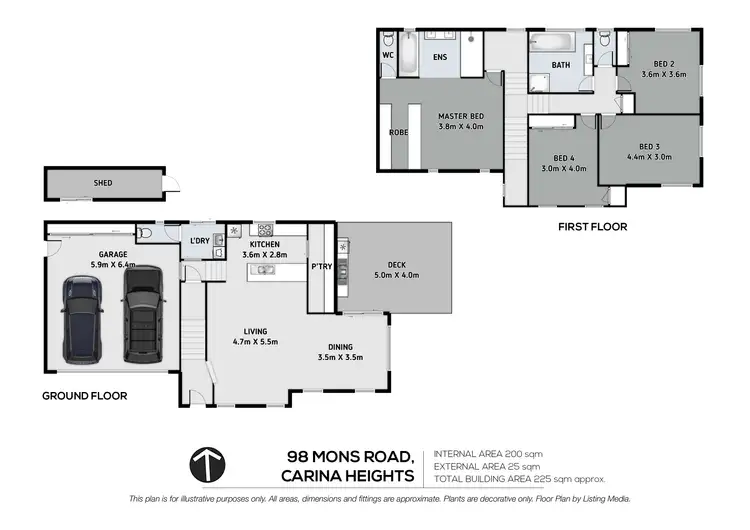 Floorplan of Homely house listing, 98 Mons Road, Carina Heights QLD 4152