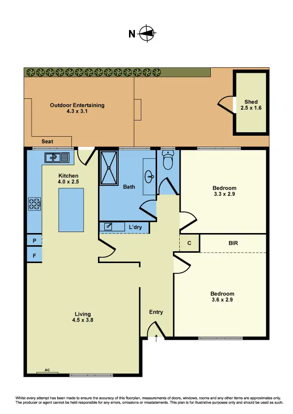 Floorplan of Homely unit listing, 3/28 Peel St, Newport VIC 3015