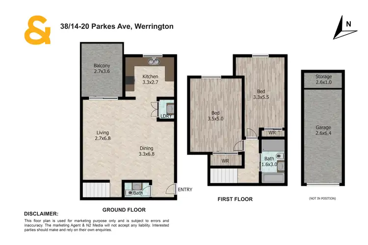 Floorplan of Homely apartment listing, 38/14-20 Parkes Avenue, Werrington NSW 2747