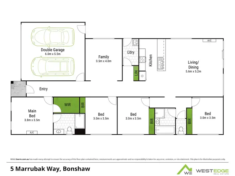 Floorplan of Homely house listing, 5 Marrubak Way, Bonshaw VIC 3352