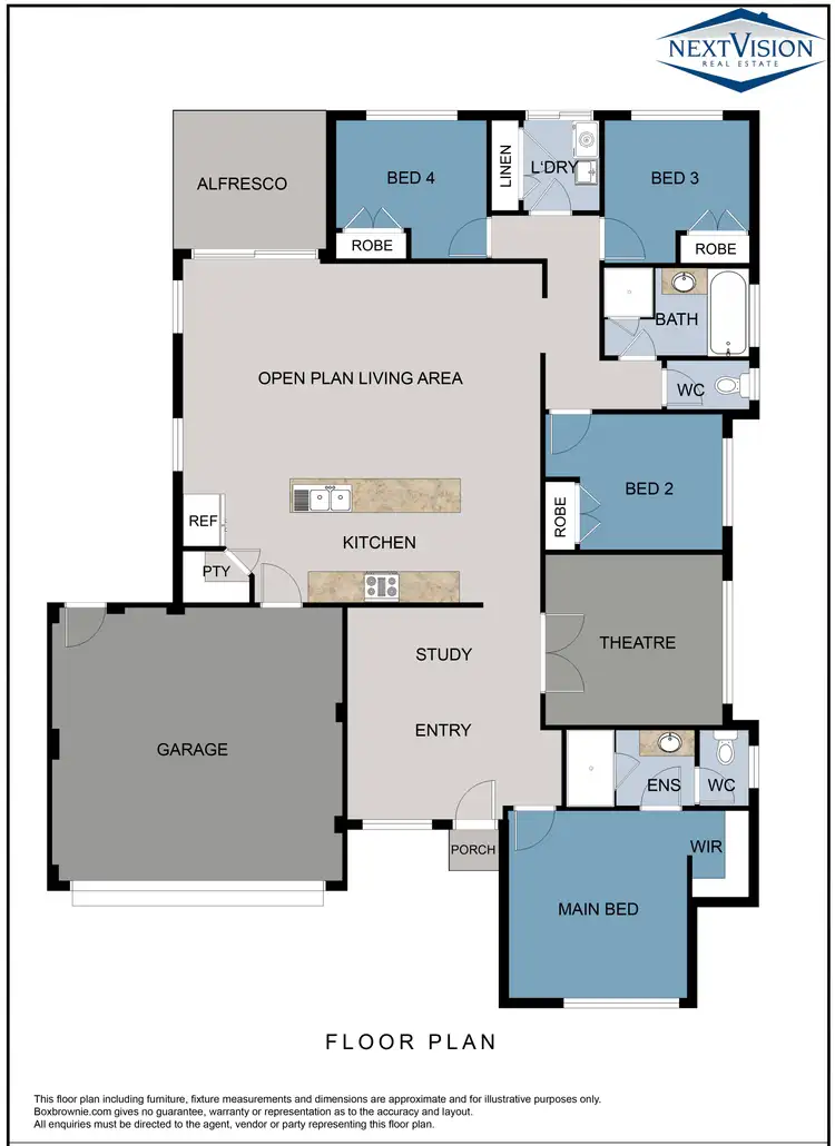 Floorplan of Homely house listing, 20 Laurina Way, Beeliar WA 6164