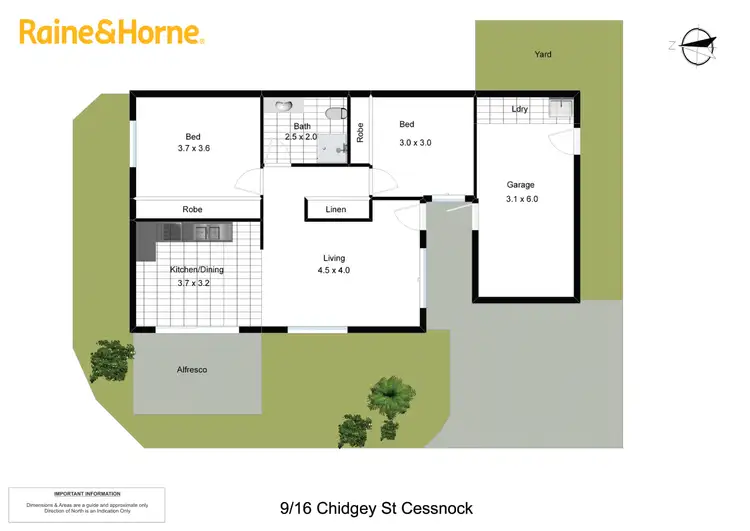 Floorplan of Homely villa listing, 9/16 Chidgey Street, Cessnock NSW 2325