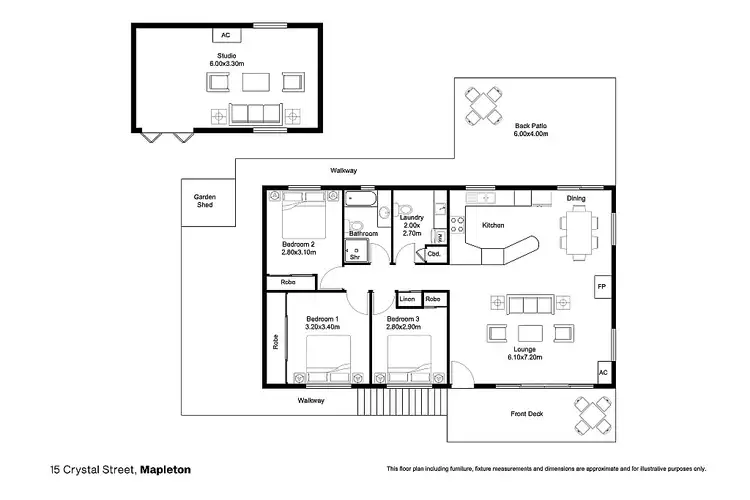 Floorplan of Homely house listing, 15 Crystal Street, Mapleton QLD 4560