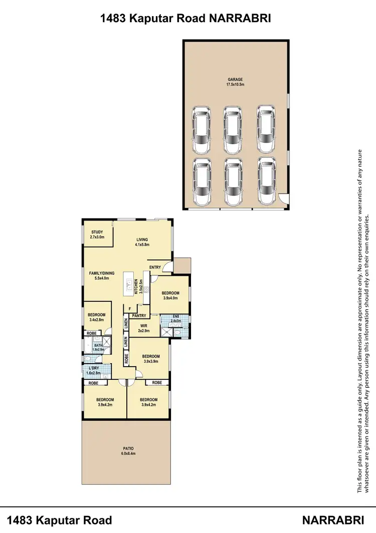 Floorplan of Homely rural property listing, 1483 Kaputar Rd, Narrabri NSW 2390