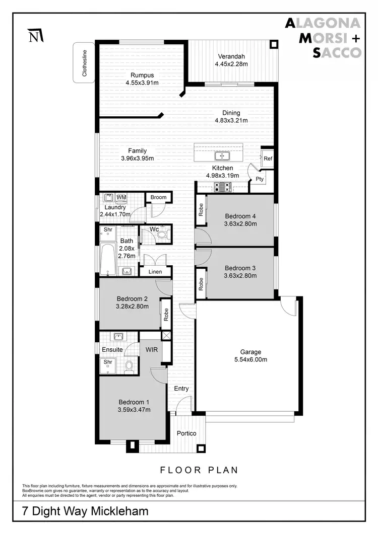 Floorplan of Homely house listing, 7 Dight Way, Mickleham VIC 3064