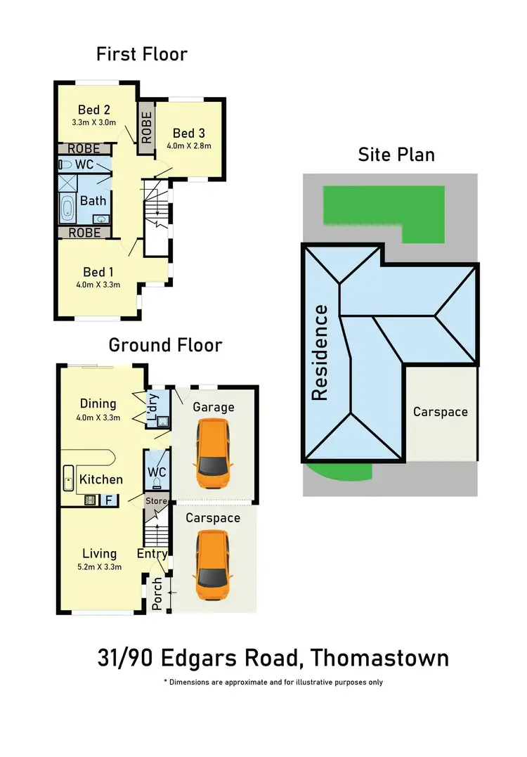 Floorplan of Homely townhouse listing, 31/90 Edgars Road, Thomastown VIC 3074