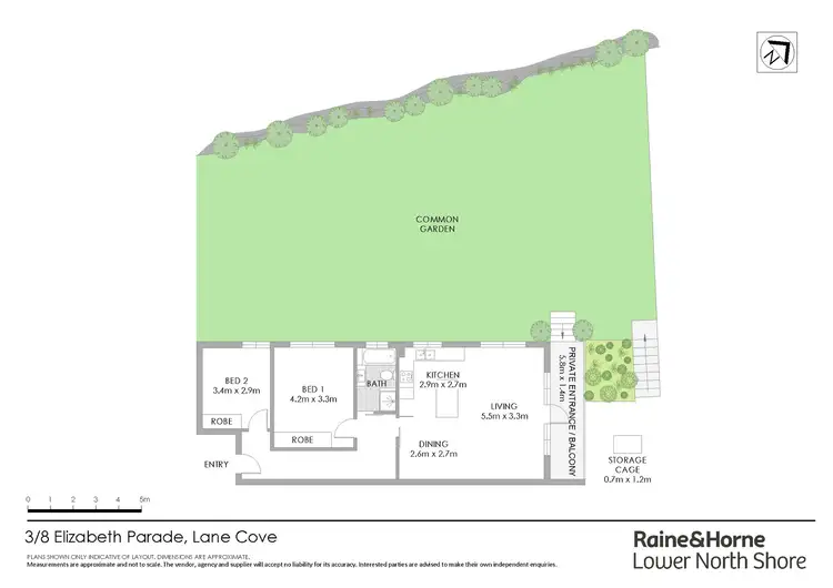 Floorplan of Homely apartment listing, 3/8 Elizabeth Parade, Lane Cove NSW 2066