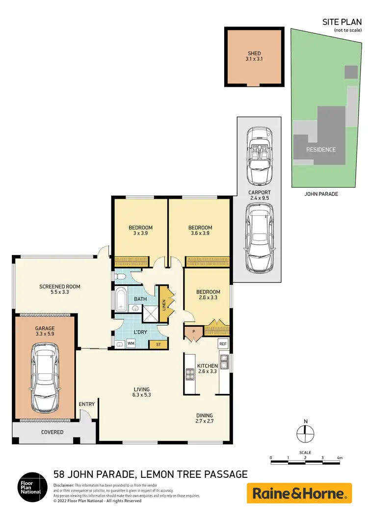 Floorplan of Homely house listing, 58 John Parade, Lemon Tree Passage NSW 2319