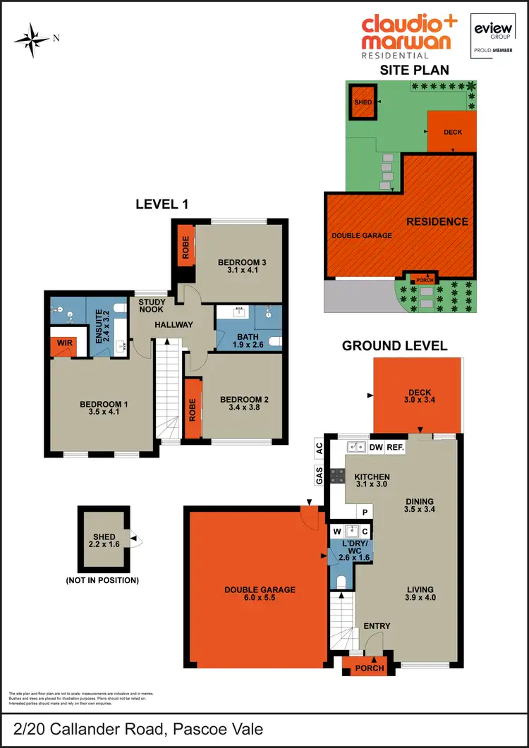 Floorplan of Homely townhouse listing, 2/20 Callander Road, Pascoe Vale VIC 3044