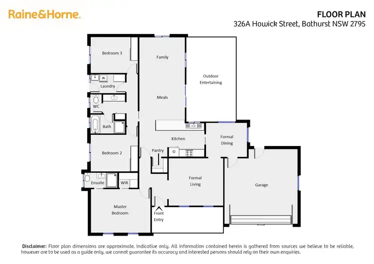 Floorplan of Homely house listing, 326A Howick Street, Bathurst NSW 2795