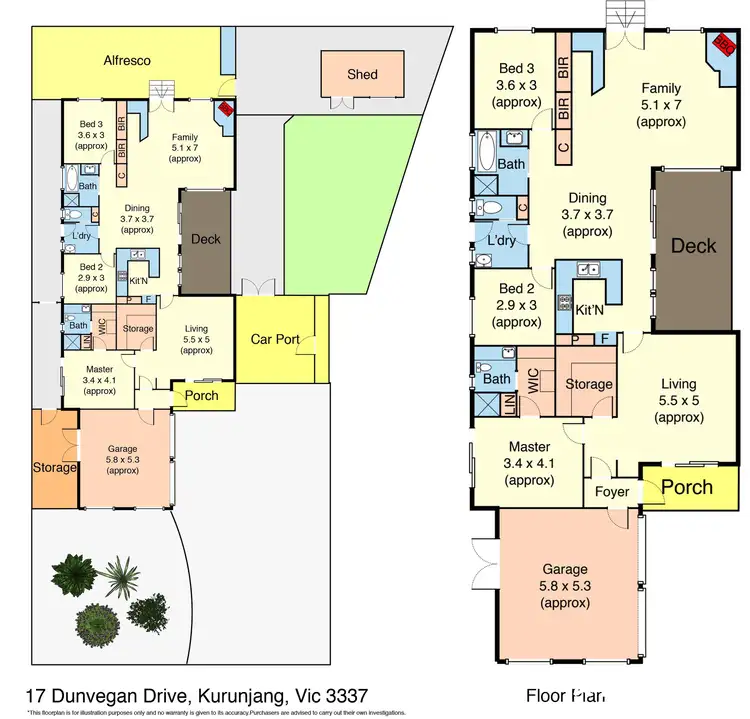 Floorplan of Homely house listing, 17 Dunvegan Drive, Kurunjang VIC 3337