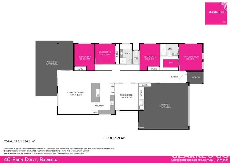 Floorplan of Homely house listing, 40 Eden Drive, Baringa QLD 4551