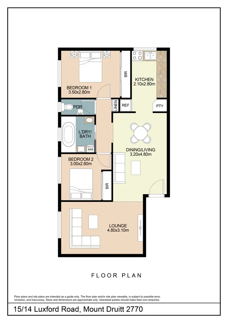 Floorplan of Homely unit listing, 15/14 Luxford Road, Mount Druitt NSW 2770