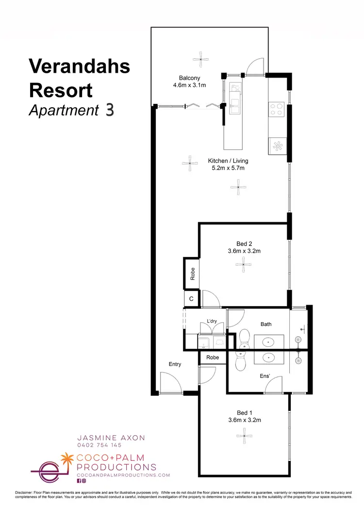 Floorplan of Homely unit listing, 3/7 Davidson Street (VERANDAH'S), Port Douglas QLD 4877