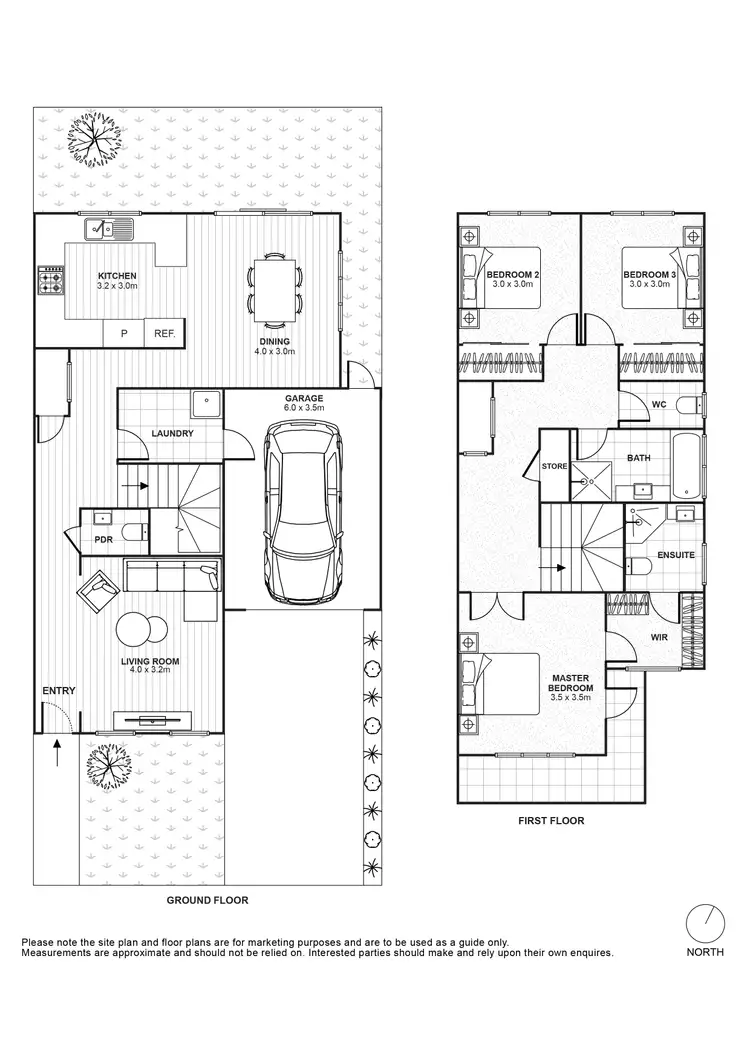 Floorplan of Homely townhouse listing, 1/6 Prospect Street, Glenroy VIC 3046
