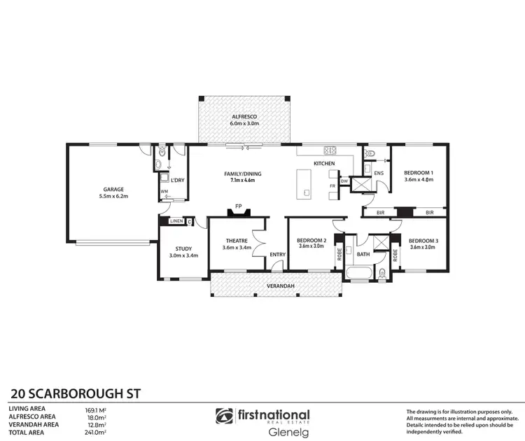 Floorplan of Homely house listing, 20 Scarborough Street, Somerton Park SA 5044