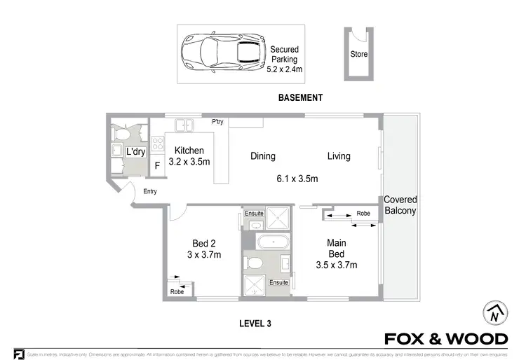 Floorplan of Homely apartment listing, 7/39-41 Wyanbah Road, Cronulla NSW 2230