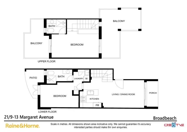 Floorplan of Homely apartment listing, 21/9-13 Margaret Avenue, Broadbeach QLD 4218