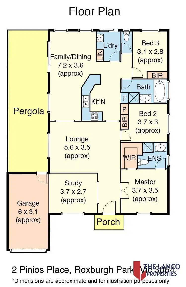 Floorplan of Homely house listing, 2 Pinios Place, Roxburgh Park VIC 3064