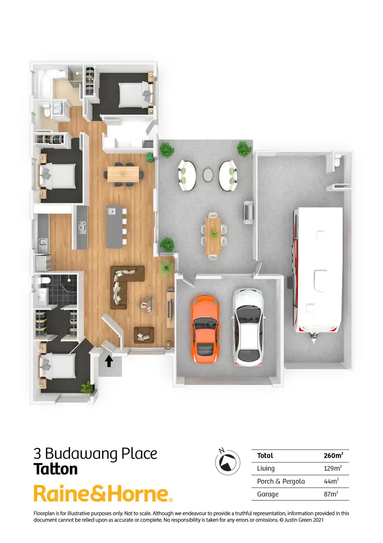 Floorplan of Homely house listing, 3 Budawang Place, Tatton NSW 2650