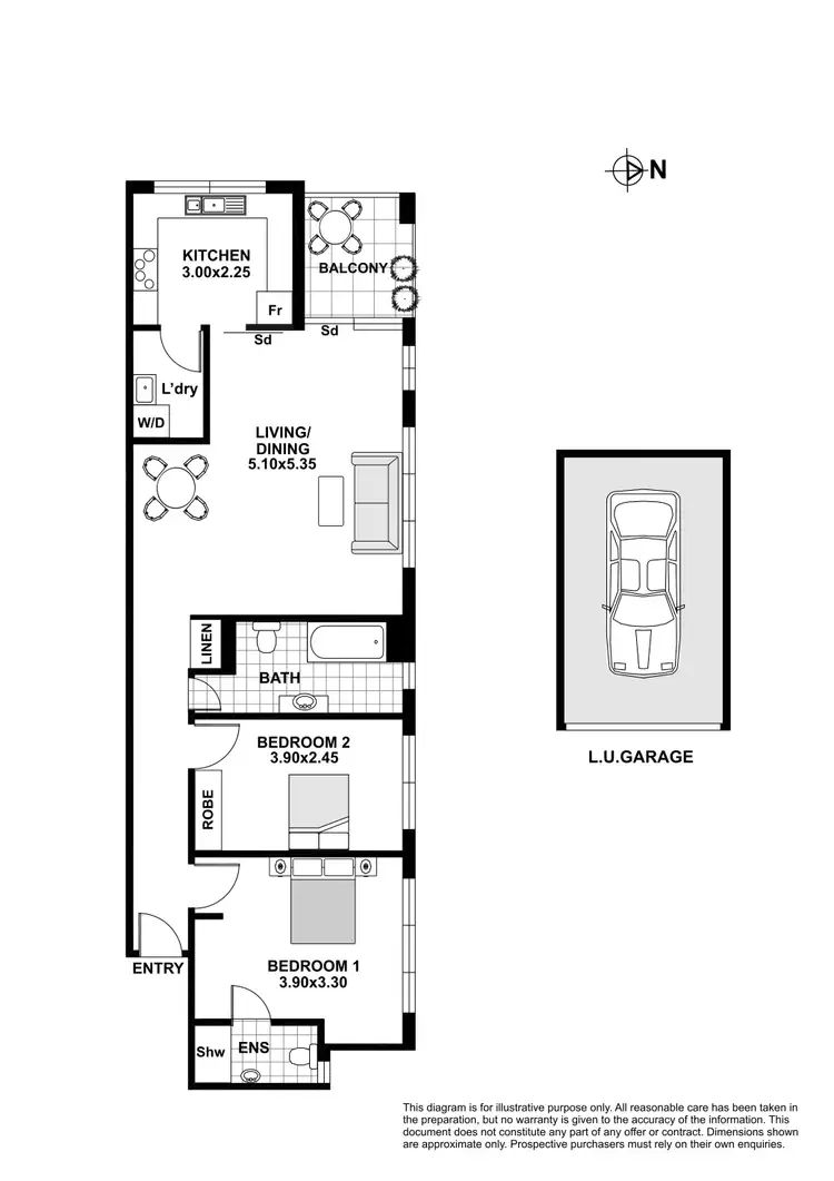 Floorplan of Homely apartment listing, 2/54 Penkivil Street, Bondi NSW 2026
