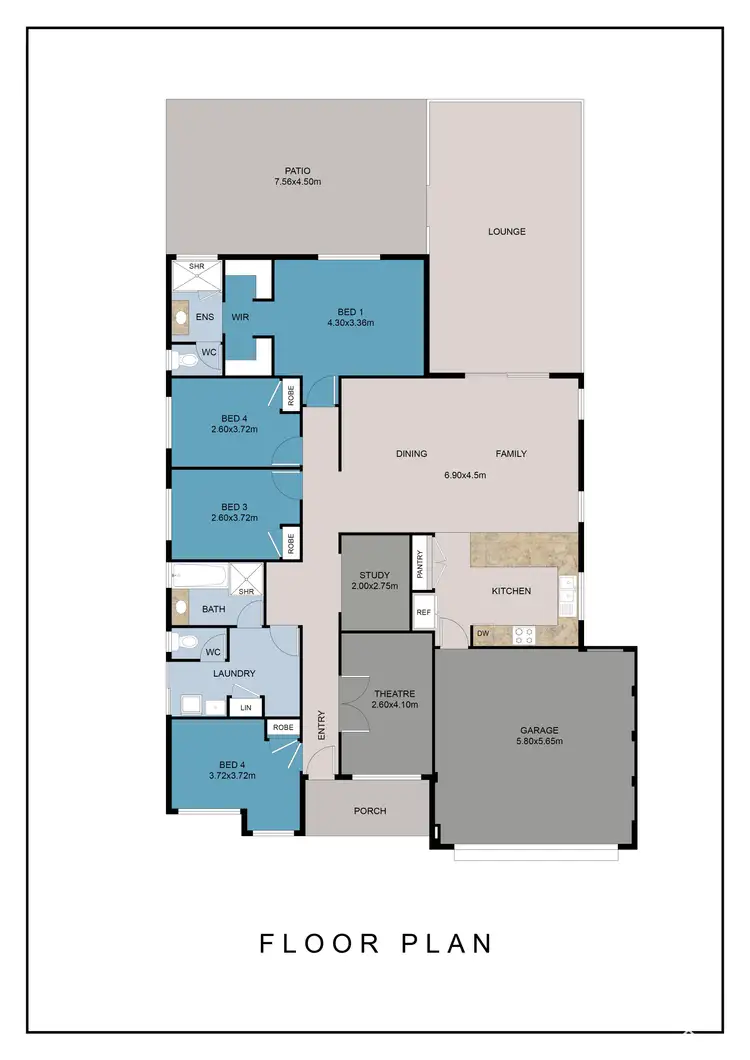 Floorplan of Homely house listing, 11 Peridot Parkway, Byford WA 6122
