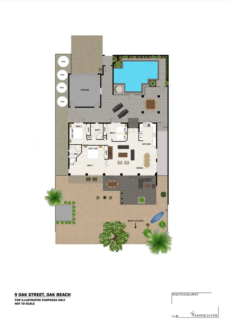 Floorplan of Homely house listing, 9 Oak Street, Oak Beach QLD 4877