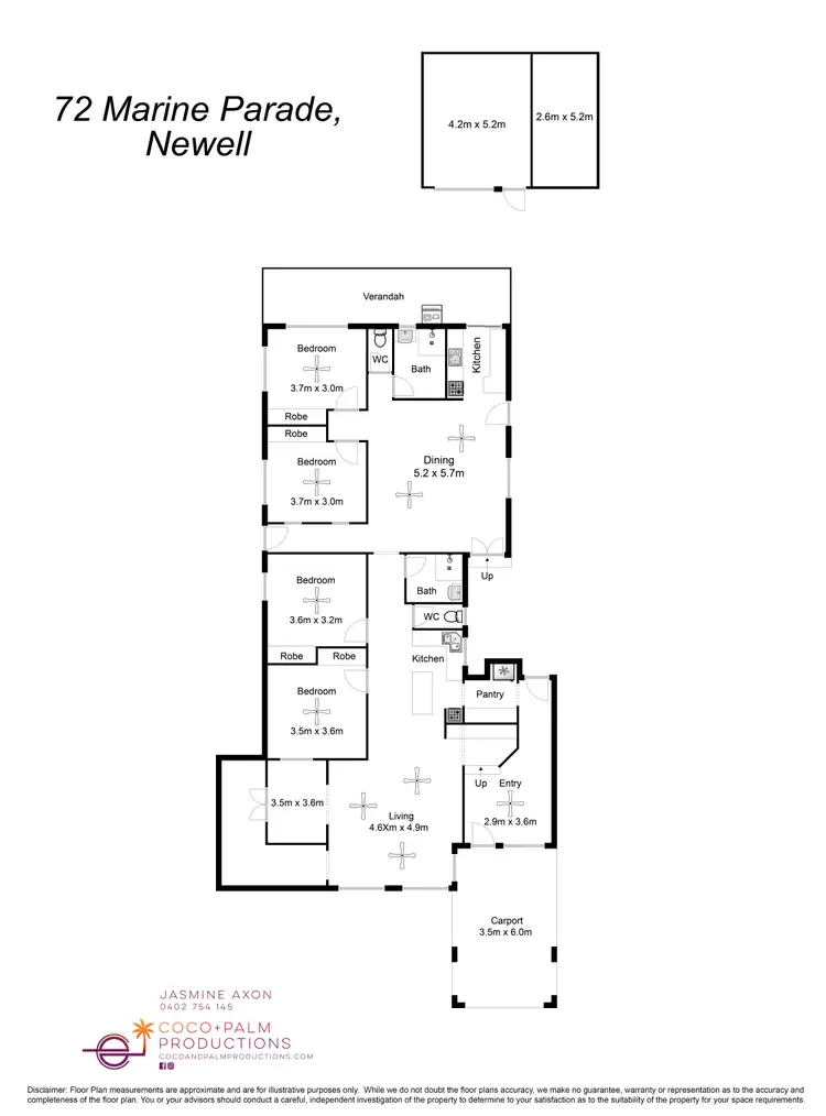 Floorplan of Homely house listing, 72 Marine Parade, Newell QLD 4873