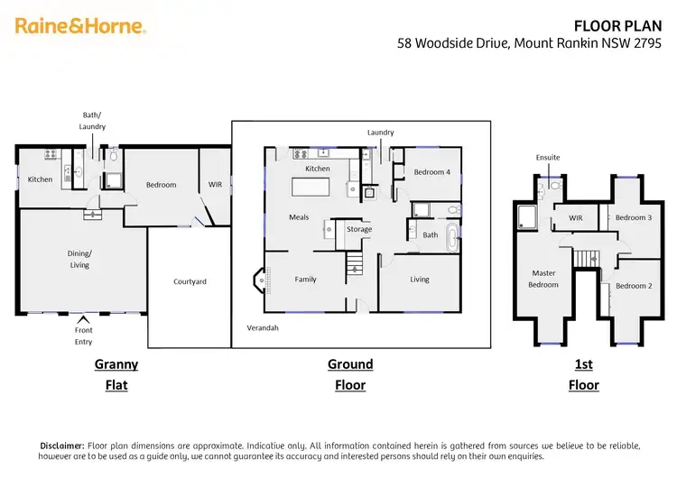 Floorplan of Homely house listing, 58 Woodside Drive, Mount Rankin NSW 2795