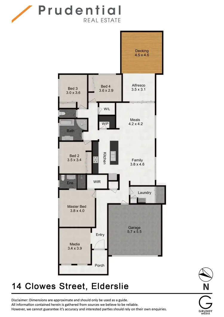 Floorplan of Homely house listing, 14 Clowes Street, Elderslie NSW 2570